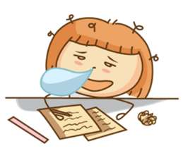 Naughty Poor Girl sticker #5018514