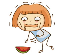 Naughty Poor Girl sticker #5018516