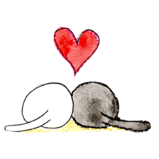 whimsical black cat marmei sticker #5018616