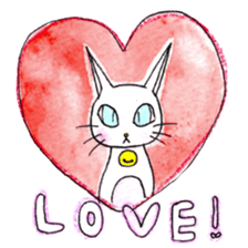 whimsical black cat marmei sticker #5018617