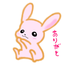 cute and sweet rabbit sticker #5019076