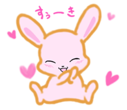 cute and sweet rabbit sticker #5019081