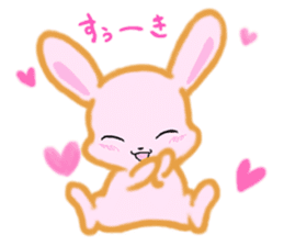cute and sweet rabbit sticker #5019081