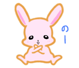 cute and sweet rabbit sticker #5019085