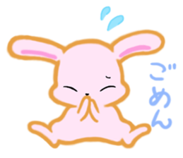cute and sweet rabbit sticker #5019093