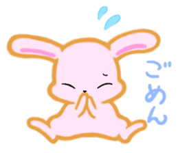 cute and sweet rabbit sticker #5019093
