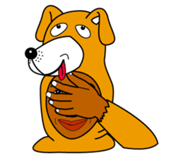 Rony who put on a whole wear of a lion. sticker #5019464