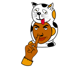 Rony who put on a whole wear of a lion. sticker #5019466