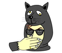 Jony who put on a whole wear of leopard. sticker #5019516