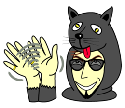 Jony who put on a whole wear of leopard. sticker #5019518