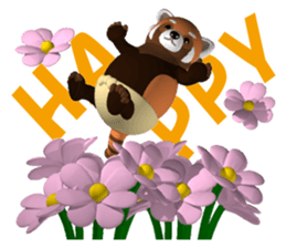 Fat red panda sticker #5019811