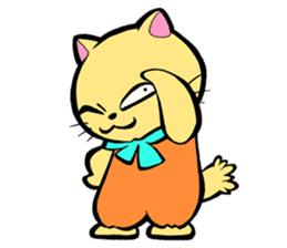 Cheeky Cat "D" sticker #5020512