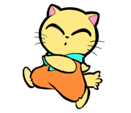 Cheeky Cat "D" sticker #5020525