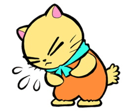 Cheeky Cat "D" sticker #5020530