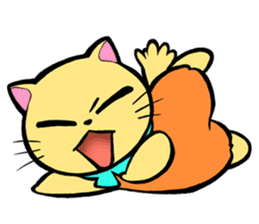 Cheeky Cat "D" sticker #5020537