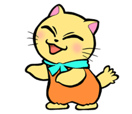 Cheeky Cat "D" sticker #5020539