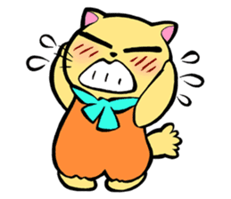 Cheeky Cat "D" sticker #5020543