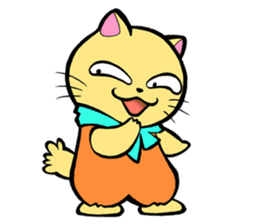 Cheeky Cat "D" sticker #5020545