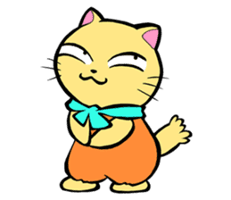 Cheeky Cat "D" sticker #5020546