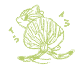 monochrome crayon cats sticker #5022123