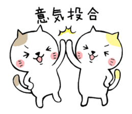 Four characters phrase cats sticker #5022193