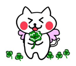 Devil cat & Angel cat sticker #5022853