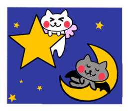 Devil cat & Angel cat sticker #5022858