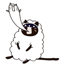 sheep  cat sticker #5022993