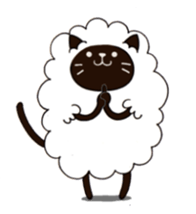 sheep  cat sticker #5022998