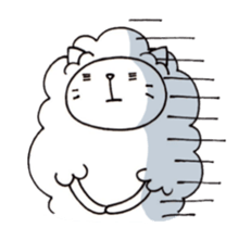 sheep  cat sticker #5023009
