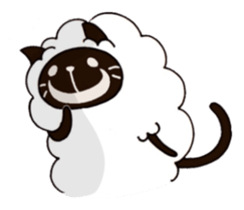 sheep  cat sticker #5023010