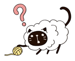 sheep  cat sticker #5023015