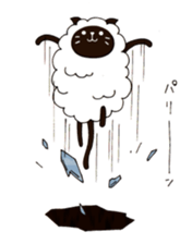 sheep  cat sticker #5023019
