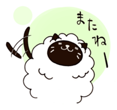 sheep  cat sticker #5023027