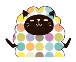 sheep  cat sticker #5023028