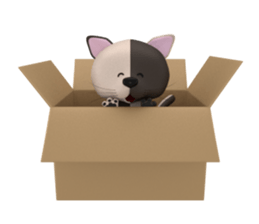 Playful three cats sticker #5023354