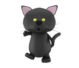 Playful three cats sticker #5023360