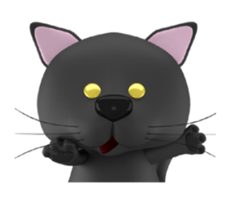 Playful three cats sticker #5023368