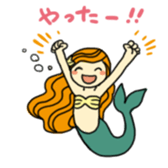Pretty mermaid sticker sticker #5024834