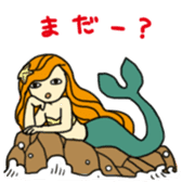 Pretty mermaid sticker sticker #5024840