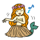 Pretty mermaid sticker sticker #5024854