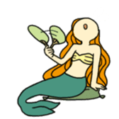 Pretty mermaid sticker sticker #5024861