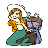 Pretty mermaid sticker sticker #5024863