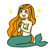Pretty mermaid sticker sticker #5024865