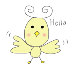 chick's name is pi-kuru sticker #5025670