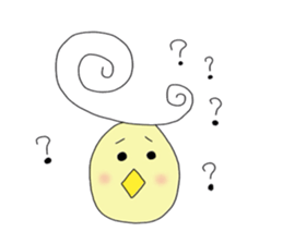 chick's name is pi-kuru sticker #5025672