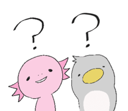 Axolotl and friends Sticker 2 sticker #5025992