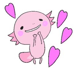 Axolotl and friends Sticker 2 sticker #5025999