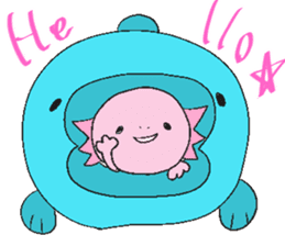 Axolotl and friends Sticker 2 sticker #5026024