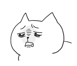 Cat allergy. sticker #5026809